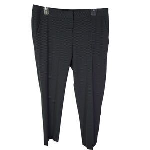Amanda + Chelsea Womens Size 8P Black White Polka Dot Dress Pants
